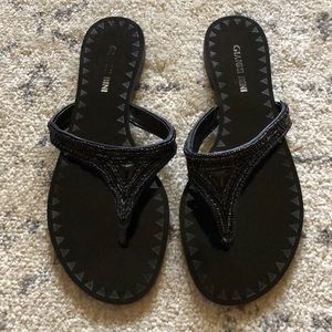 Black sequined Gianni Bini Sandler’s